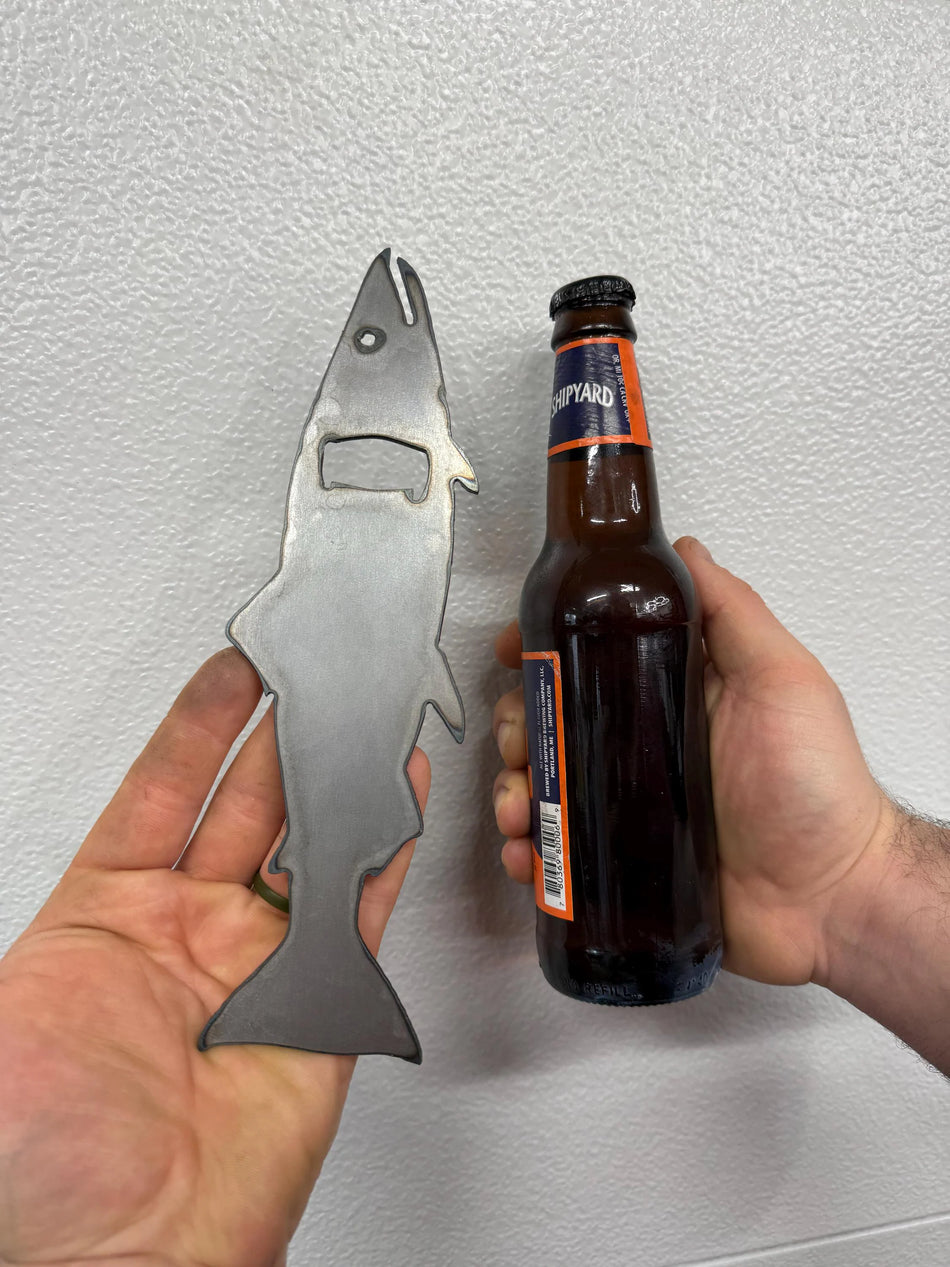 Magnetic Salmon Bottle Opener | Refrigerator Magnet