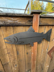 Metal Salmon Sign | 29” Long