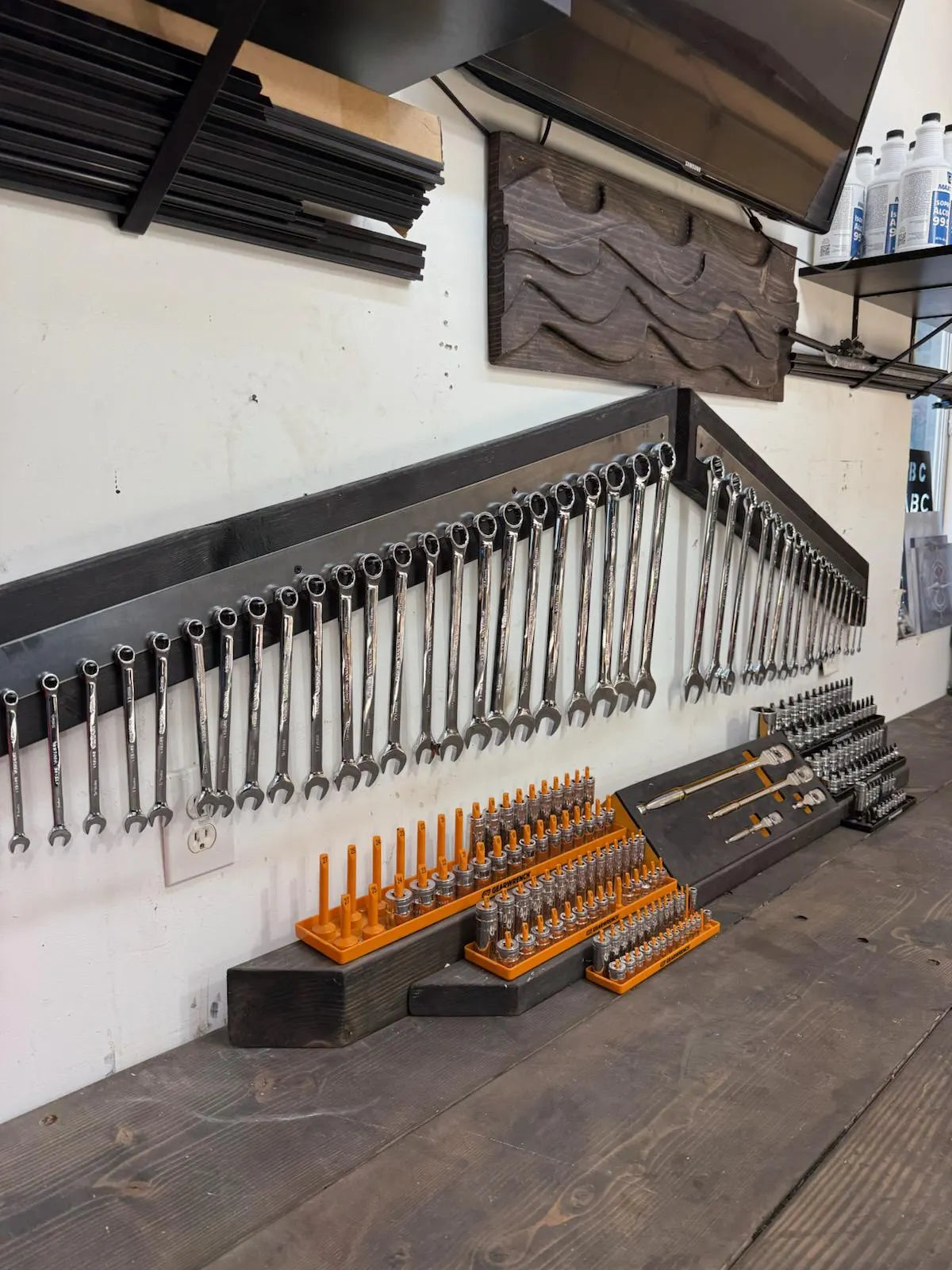 Wrench Holder | Hanger SET for Tool Board, Garage or Shop