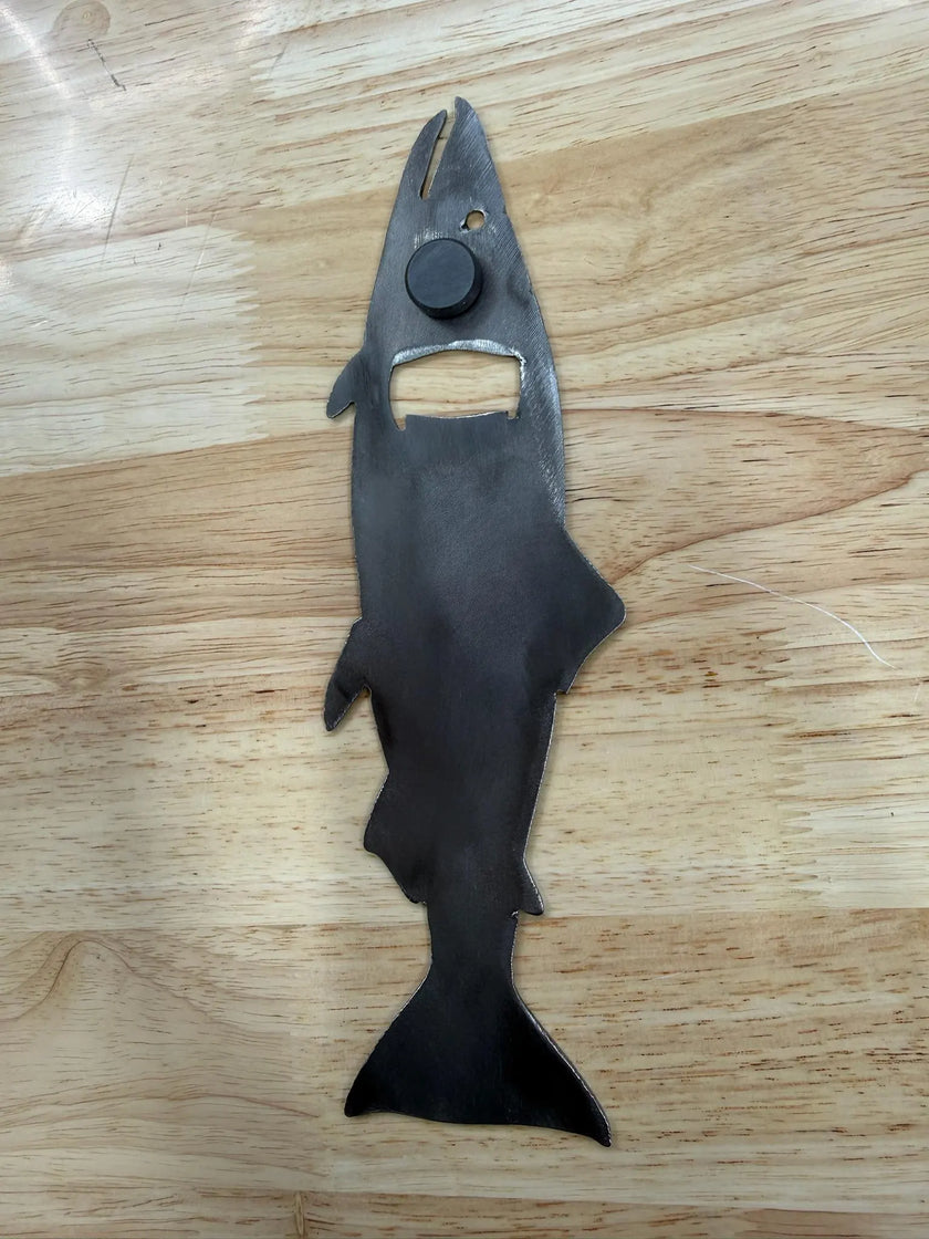Magnetic Salmon Bottle Opener | Refrigerator Magnet