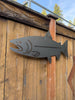 Metal Salmon Sign | 29” Long