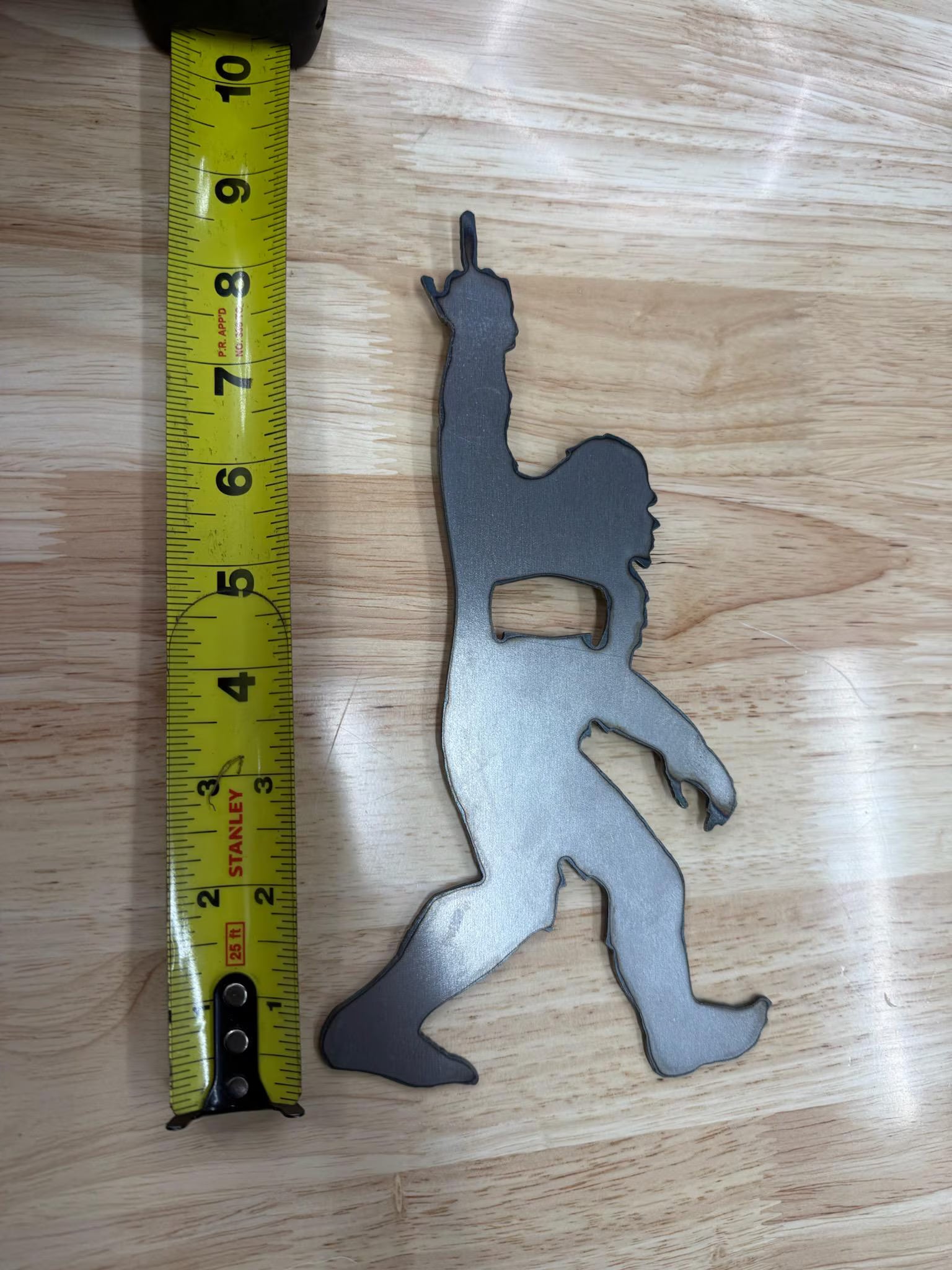 Magnetic Big Foot Sasquatch Bottle Opener | Middle Finger | Refrigerator Magnet