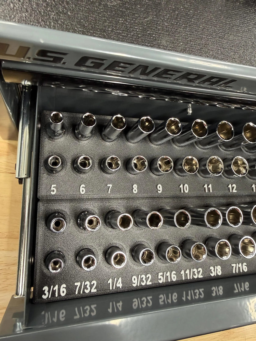 QUINN Socket Set Organizers for US General Mini Toolbox