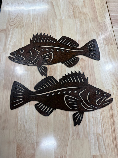 Rusted Metal Rockfish (Left Facing)
