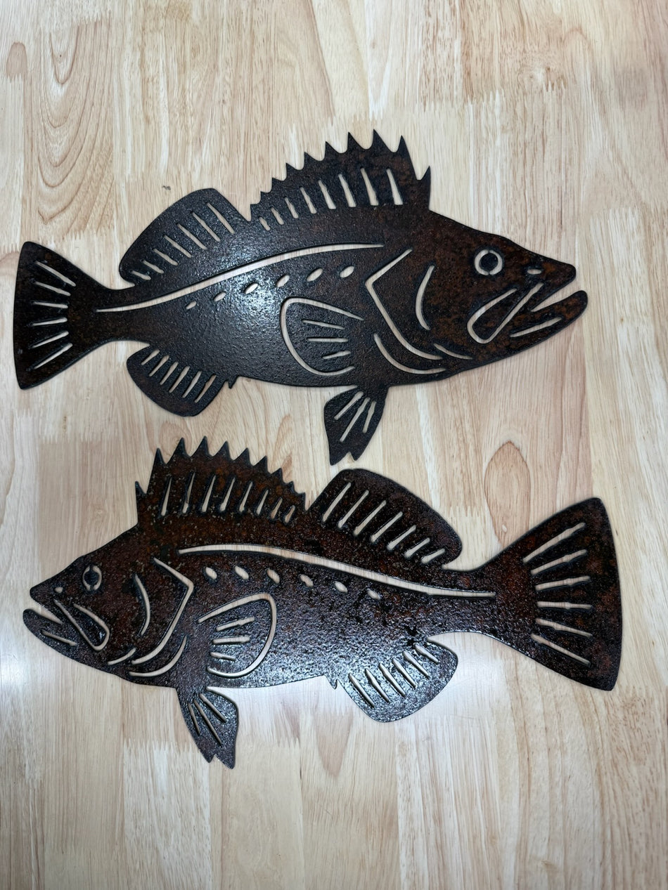 Rusted Metal Rockfish (Right Facing)