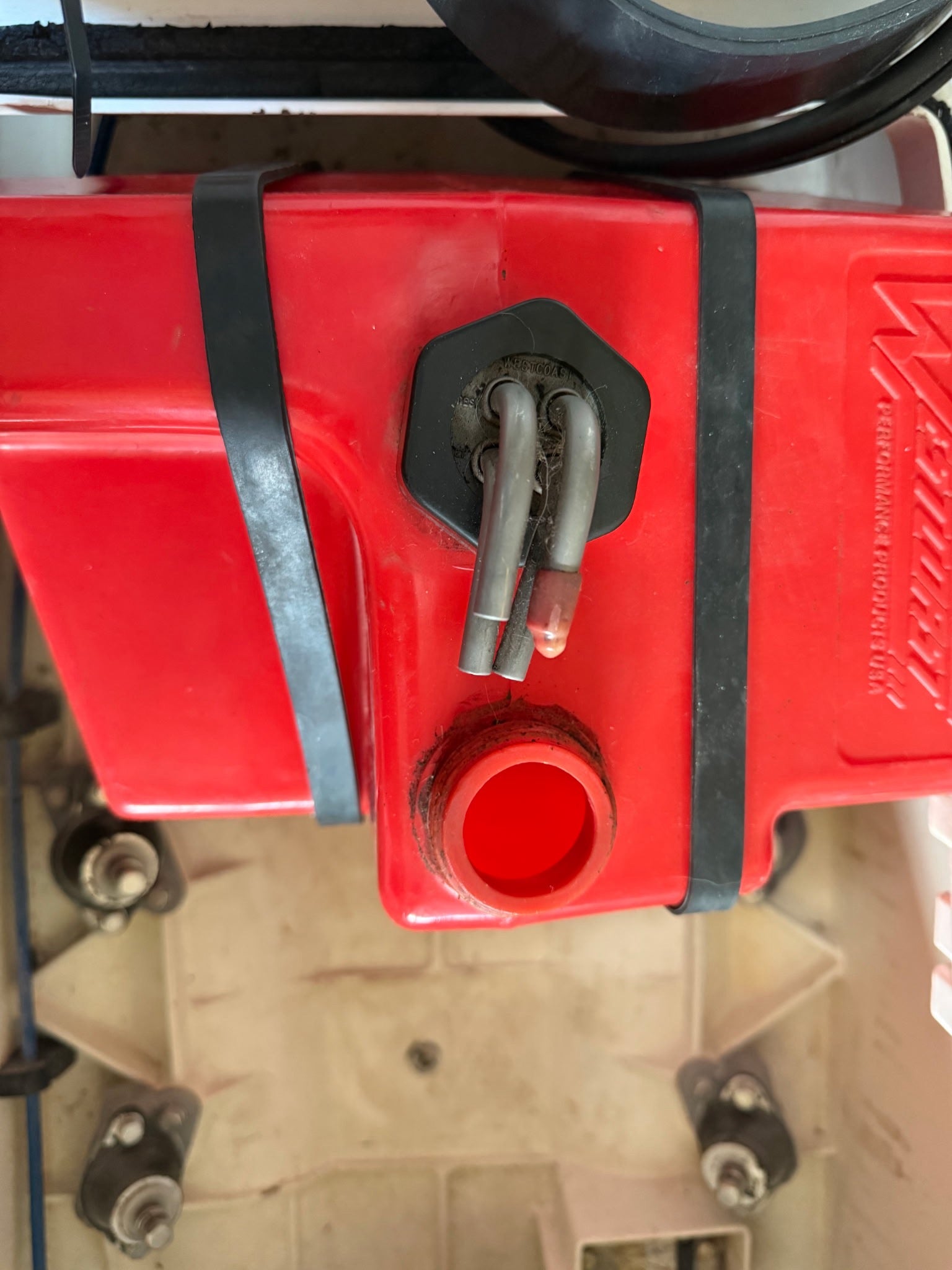 Kawasaki JS550 Oversized Fuel Tank Strap Brackets